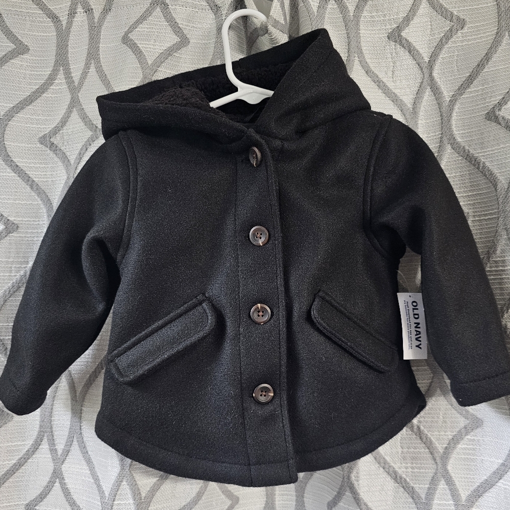 Old Navy Black Kids Pea Coat